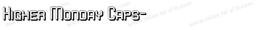 Higher Monday Caps字体转换